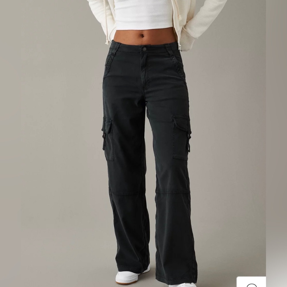 American eagle cargo pant-black